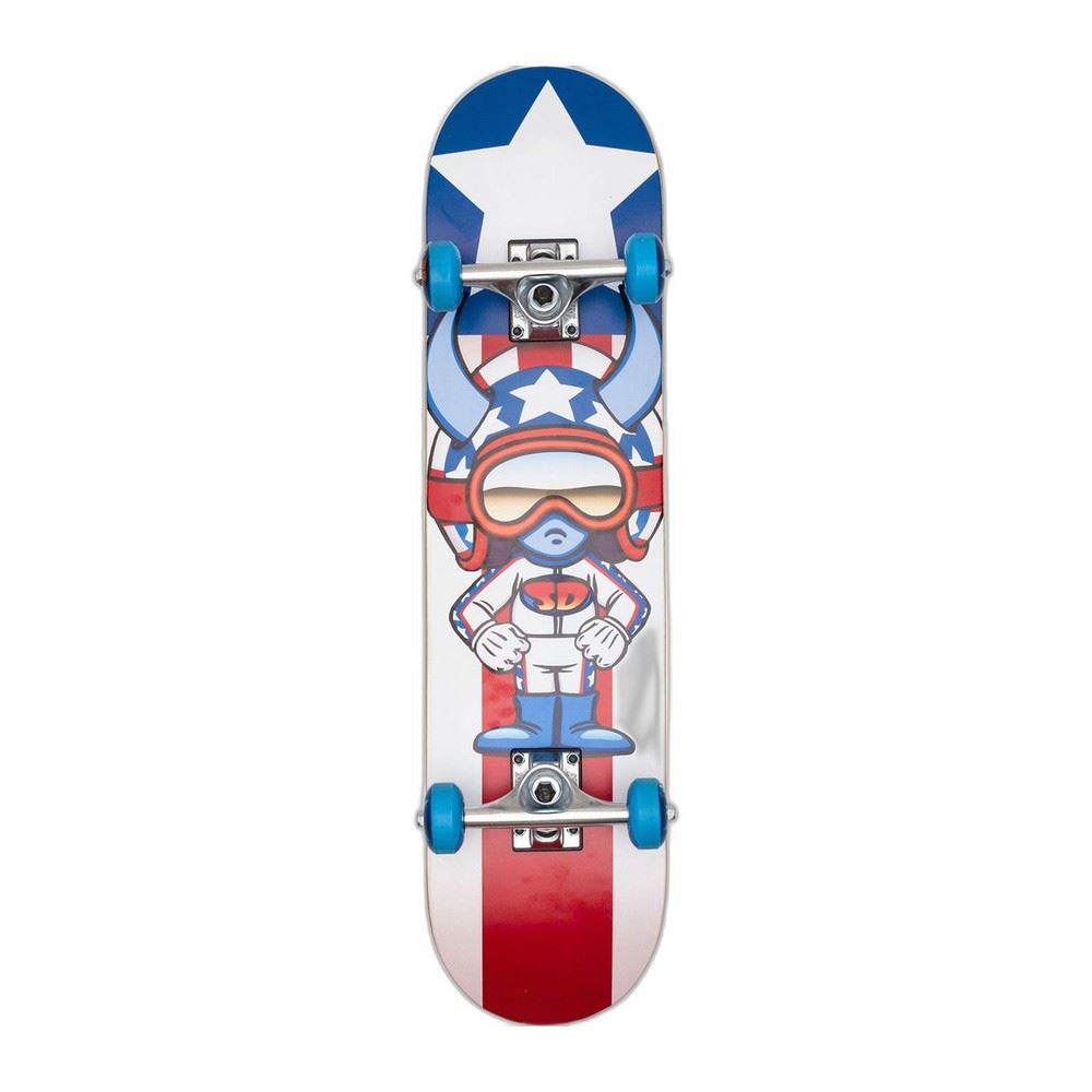 Speed Demons Stars Soft Top Multi Complete Skateboard - 6.5"