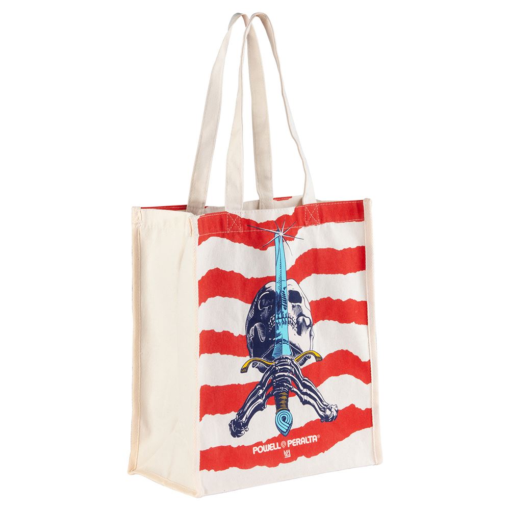 Powell-Peralta Shopping Bag Skull And Sword Canvas 12" x 14" x 7"
