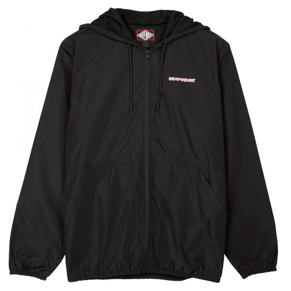 Independent Jacket Bauhaus Windbreaker - Black - Skatewarehouse.co.uk