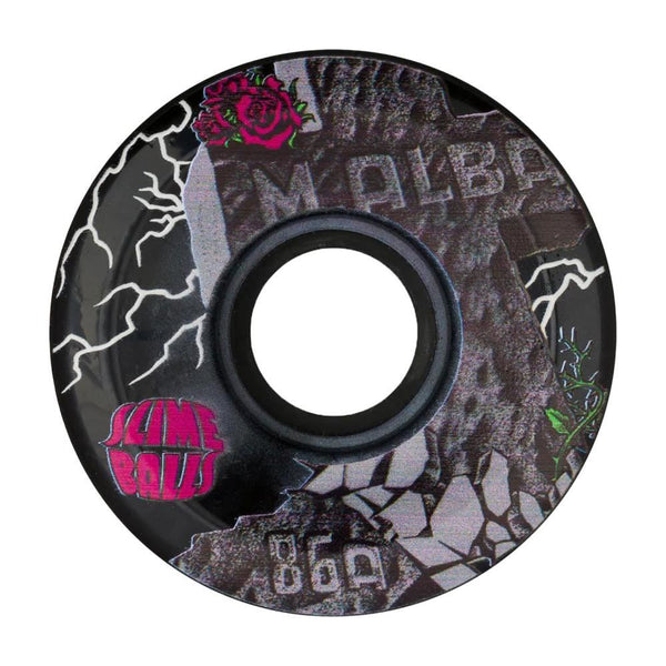 Slime Balls Skateboard Wheels Malba OG 86a - Black - Skatewarehouse.co.uk