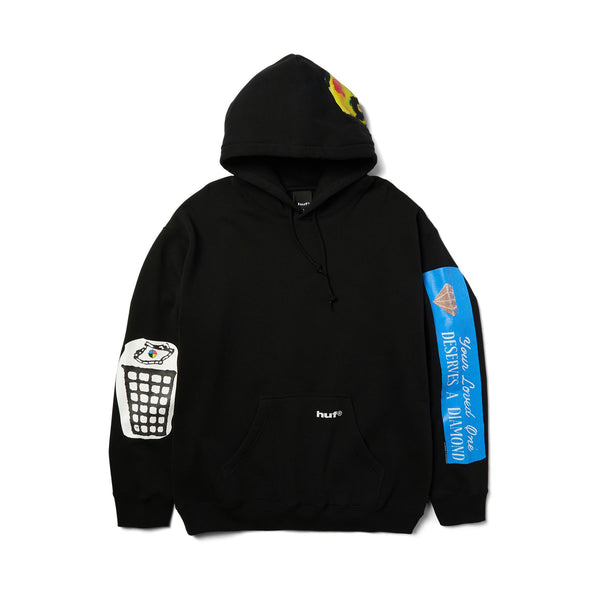 HUF Gimme The Loot Po Hoodie (Black)