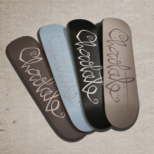Chocolate OG Script James Capps Skateboard Deck - 8.5