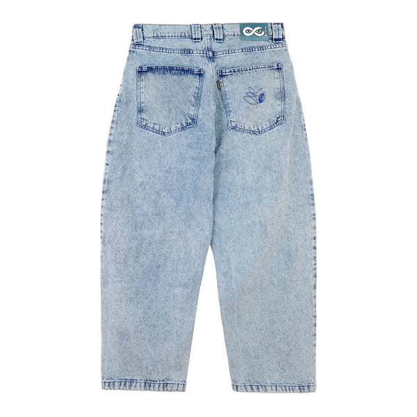 Magenta OG Denim Pants Stitch Washed Denim - Skatewarehouse.co.uk