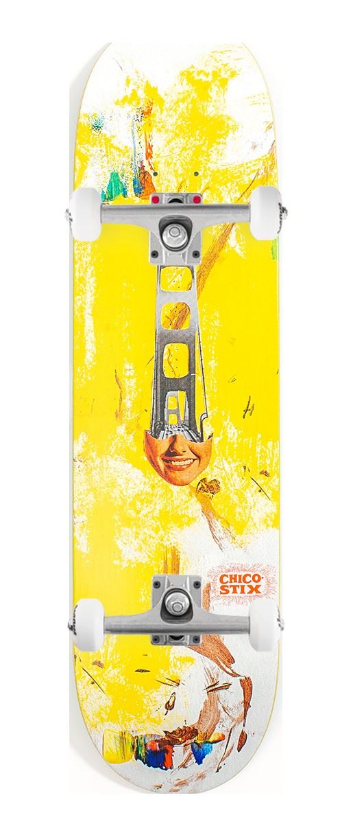 Chico Stix 'SF Smile' Popsicle x Venom Custom Complete Skateboard - 8.25