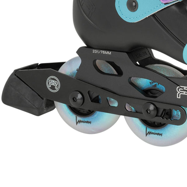 Fr Skates Fr J Adjustable Black Pearl Inline Skates - Skatewarehouse.co.uk
