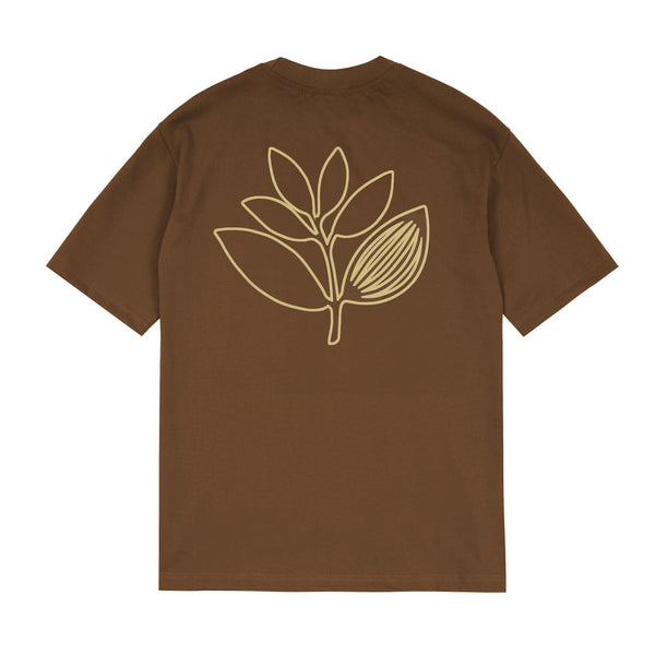 Magenta Outline Tee Hazelnut - Skatewarehouse.co.uk