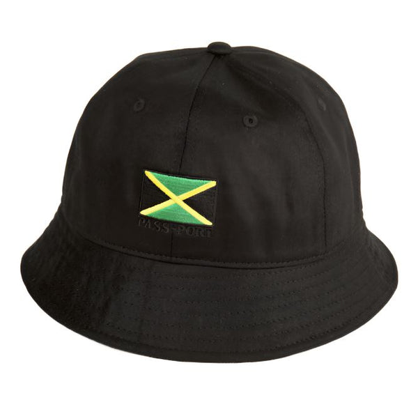Pass~Port Jamaica Twill Bucket Hat (Black) - L
