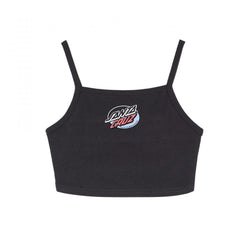 Santa Cruz Womens Vest Oval Splice Dot Front Vest - Black - Skatewarehouse.co.uk