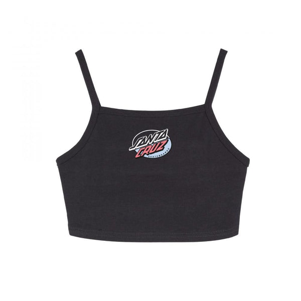 Santa Cruz Womens Vest Oval Splice Dot Front Vest - Black - Skatewarehouse.co.uk