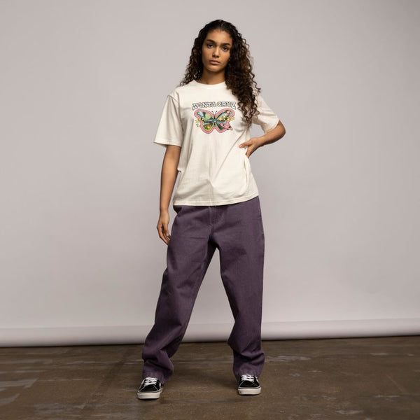 Santa Cruz Womens Pant Opus Dot Balloon - Purple Denim - Skatewarehouse.co.uk
