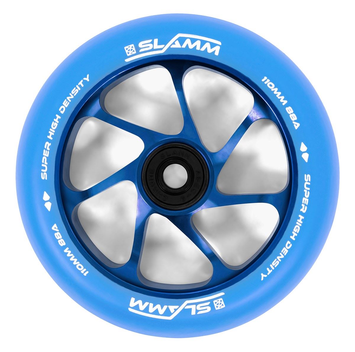 A Team Rims Slamm 110mm Team Wheels - Blue / Blue - 110mm