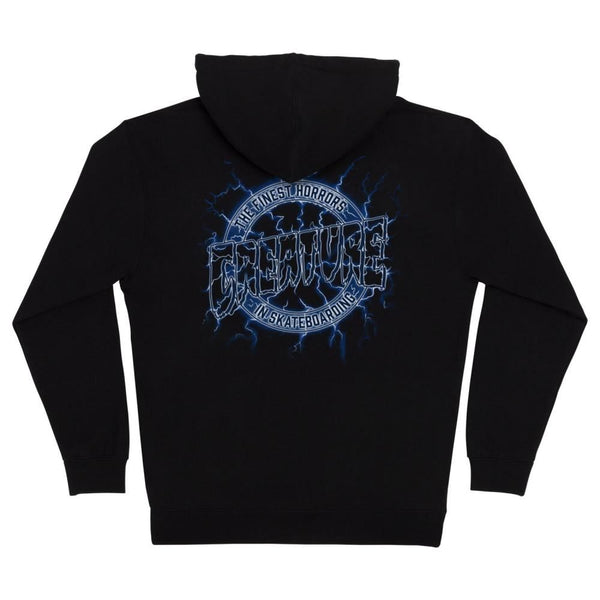 Creature Zip Hood Finest Strike - Black - Skatewarehouse.co.uk