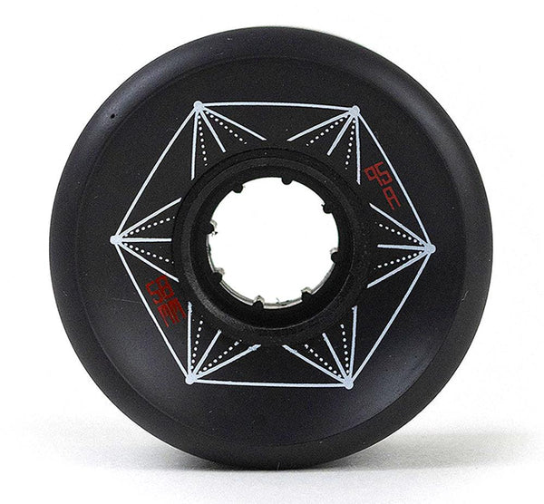 Carver Surfskate Cruiser Skateboard Wheels Roundhouse Park Black 95a 58mm - Skatewarehouse.co.uk