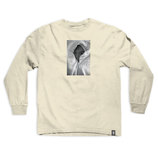 Girl Shot by Spike Bjork Long Sleeve Tee Ivory - Skatewarehouse.co.uk
