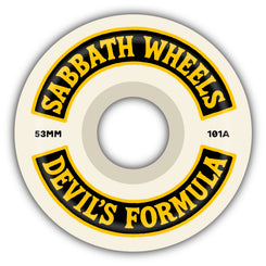 Sabbath | Rocker | OG Slim | Devil's Formula | 101a | Black / Yellow Skateboard Wheels - 53mm