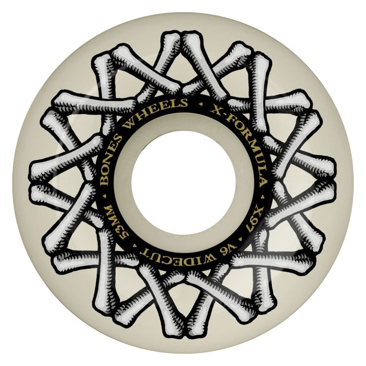 BONES Skateboard Wheels X-Formula XF Widecut V6 97A - Skatewarehouse.co.uk