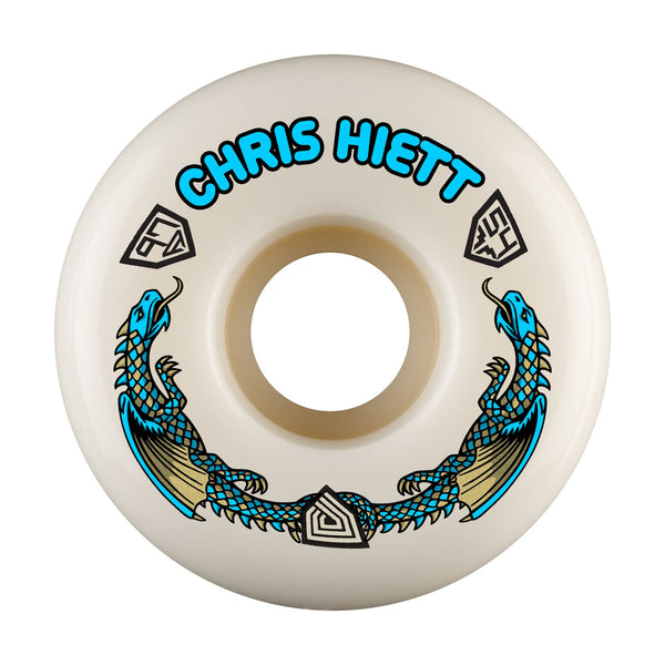 Powell Peralta Chris Hiett's 97A Dragon Formula V7 (Symmetrical Shape) - 54mm x 34mm Skateboard Wheels