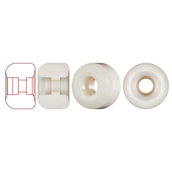Powell-Peralta Dragon AA Nano Cubic • 56mm x 37mm • 93A • Off White / Red Skateboard Wheels