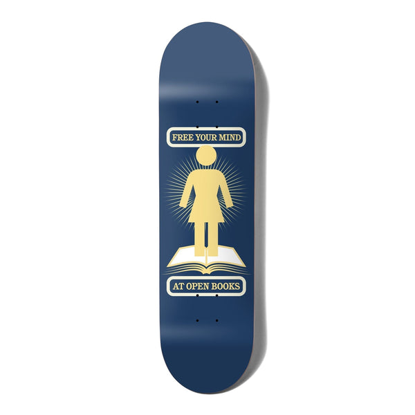 Girl Open Book Niels Bennett Skateboard Deck - 8.0