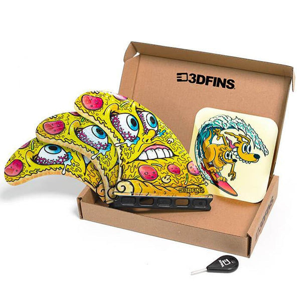 3D Fins - All Rounder Thruster - Medium - Pizza (FCS1 / FCS2 / Futures)