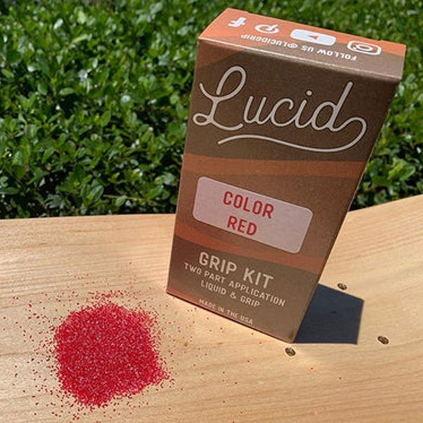 Lucid Grip - Colour - Red Skateboard Grip Tape