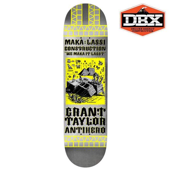 Anti Hero Grant Makalassi Construction Re-Color - DBX (Silver) Skateboard Deck - 8.5