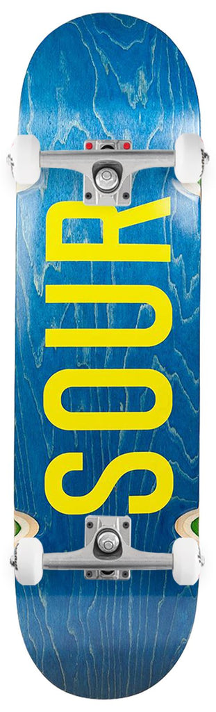 Sour Solution Army Blue/Yellow (Skateboard Wheels Wells) x Venom Custom Complete Skateboard - 8.375"
