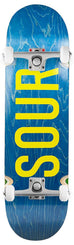 Sour Solution Army Blue/Yellow (Skateboard Wheels Wells) x Venom Custom Complete Skateboard - 8.375"