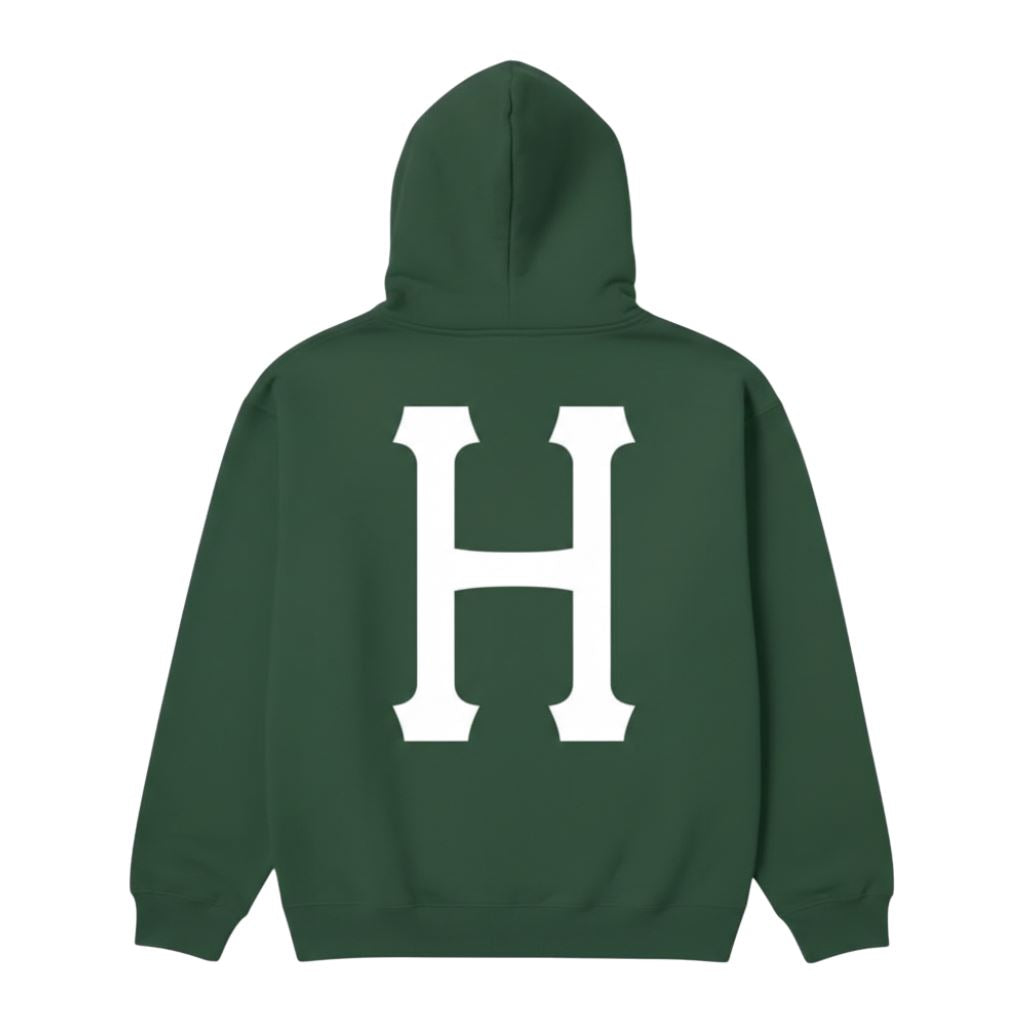 Huf Classic H P / O Hoodie (Forest Green) - L