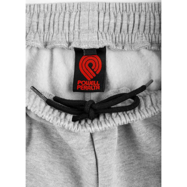 Powell Peralta Triple P Sweatpants Heather Gray - Skatewarehouse.co.uk