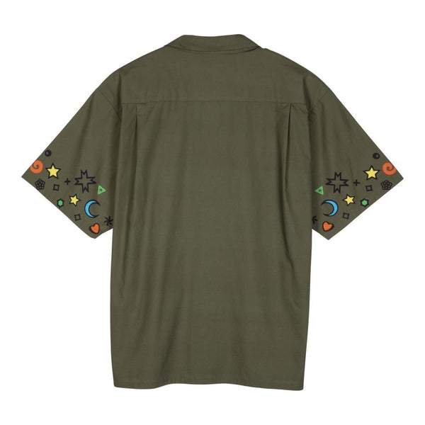 Santa Cruz Shirt Salba Resurrection Shirt - Uniform Green - Skatewarehouse.co.uk