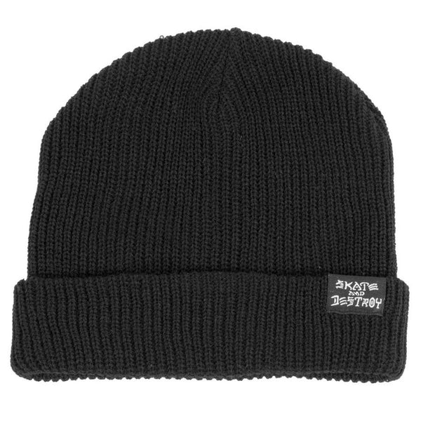 Thrasher Beanie S.A.D./Skategoat - Black - Skatewarehouse.co.uk
