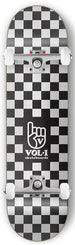 Vol.1 Checker Black/White x Venom Custom Complete Skateboard - 7.75" - Skatewarehouse.co.uk