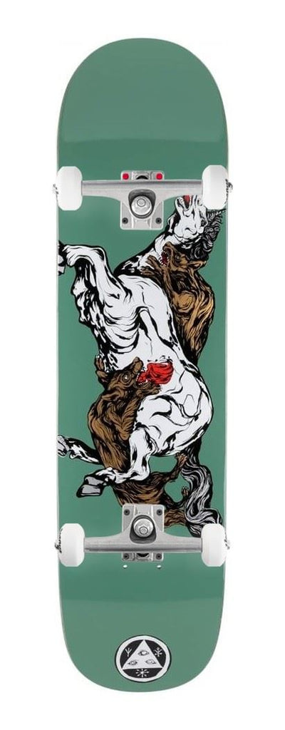 Welcome Skateboards Goodbye Horses on Bunyip Mid (Jade) x Venom Custom Complete Skateboard - 8.25"