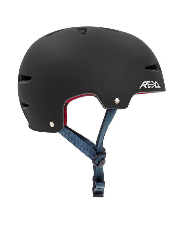 REKD Ultralite In-Mold Skateboard Helmet - Black - Skatewarehouse.co.uk