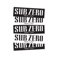 Sub Zero - Real Life Bumper Stickers Black / White 5PK