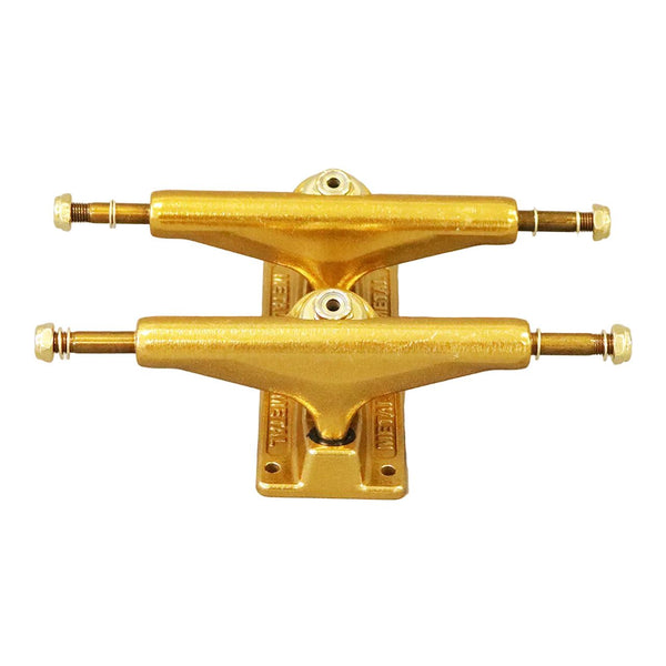 Picture Metal Custom Colour (Goldy) Skateboard Trucks - 5.25