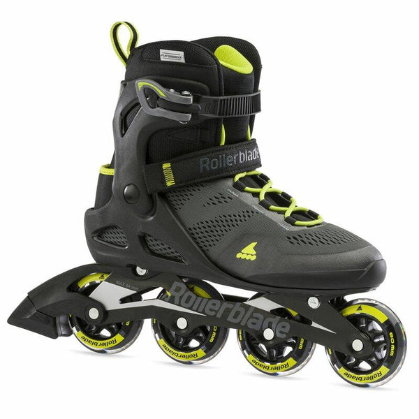 Rollerblade Macroblade 80 Blk/Lim Inline Recreational Skate - Skatewarehouse.co.uk