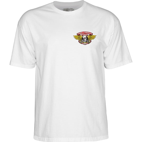 Powell-Peralta™ Winged Ripper Tee White - Skatewarehouse.co.uk