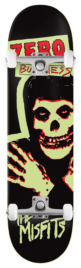 Zero Skateboard Misfits Business GITD x Venom Custom Complete Skateboard - 8.5" - Skatewarehouse.co.uk