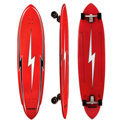 Hamboards - 5'7" The Pinger - North Shore Red Longboard Complete