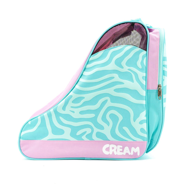 CREAM Quad Roller Skates Bag, OSFA - Wave, Teal / Pink Accessories