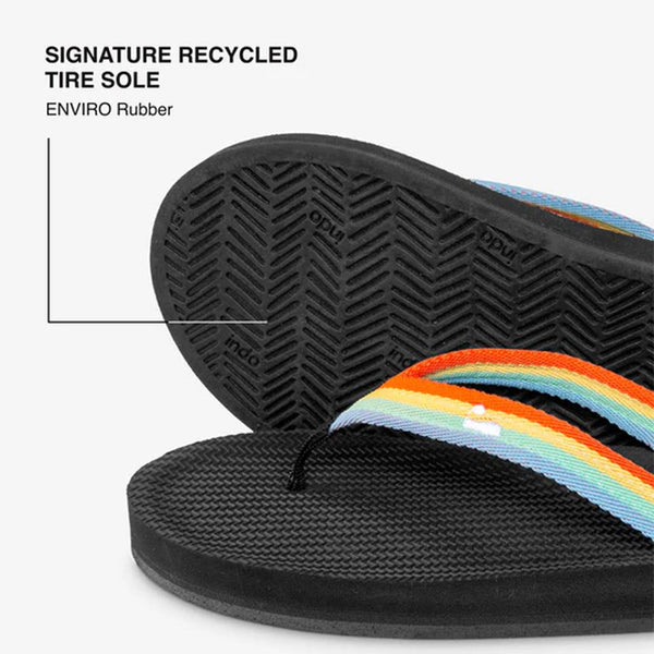 Indosole - Womens Flip Flops - Easy Living - Rainbow Shoes