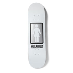 Girl Skateboard OG Black White Andrew Brophy Skateboard Deck - 8.56" - Skatewarehouse.co.uk