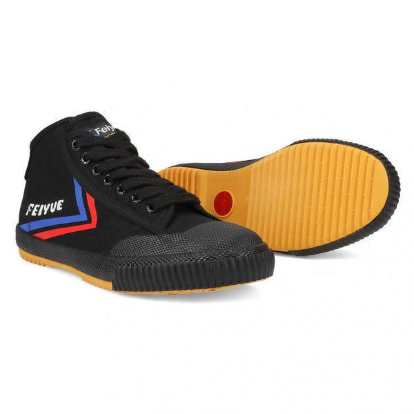 Feiyue Footwear Fe Lo Mid 1920 Martial Arts/Gym/Lifing Shoes - Black / Blue / Red - Skatewarehouse.co.uk