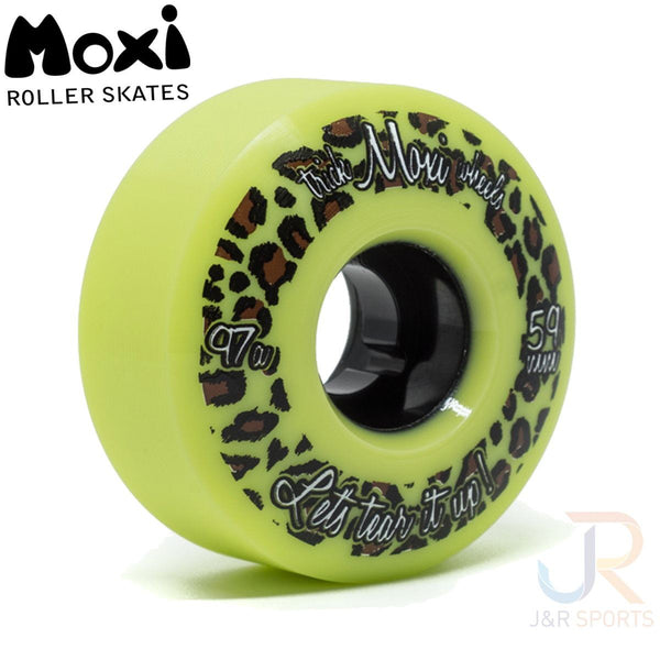Moxi Trick Wheels (4) - Lime Green 59mm / 97A
