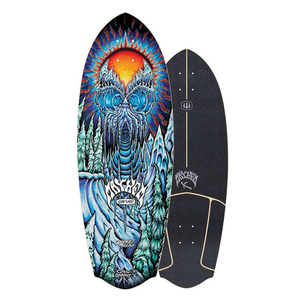 Carver ...Lost Drew Brophy Winter Wave - Surfskate Cruiser Skateboard Deck - 10.5
