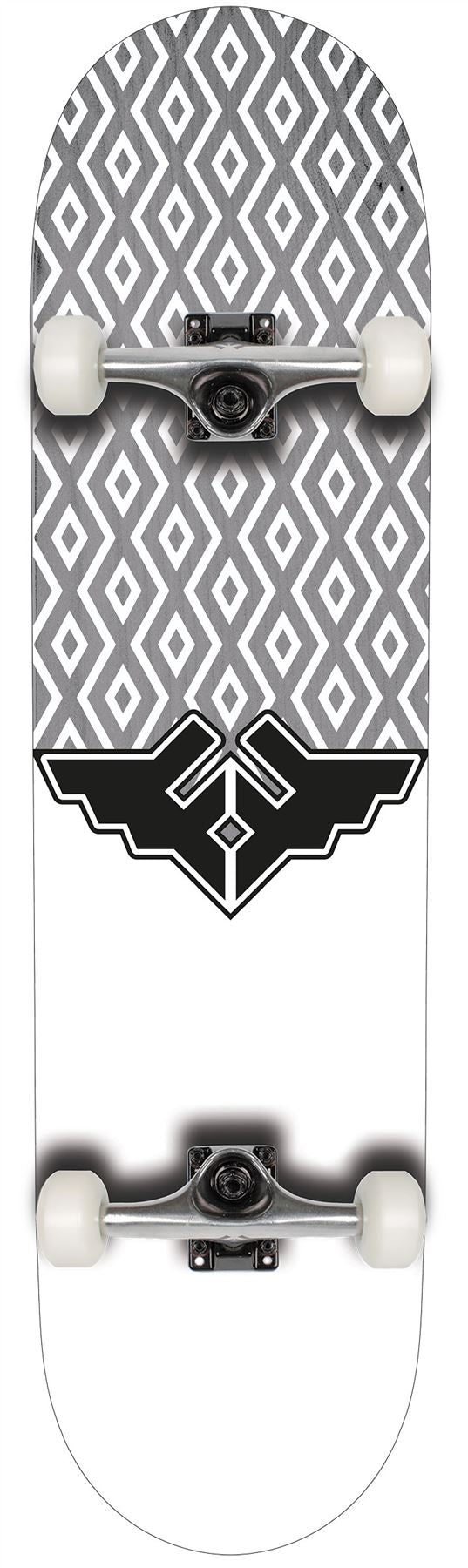 Fracture Wings V5 Grey Complete Skateboard 8.25