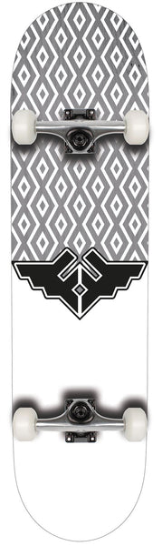 Fracture Wings V5 Grey Complete Skateboard 8.25" - Skatewarehouse.co.uk