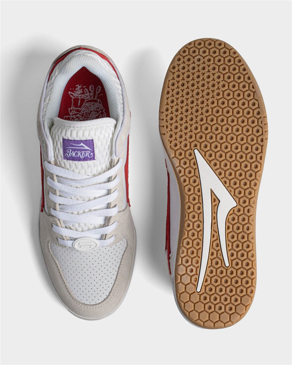 Lakai Telford Low Skate Shoes Jacker White